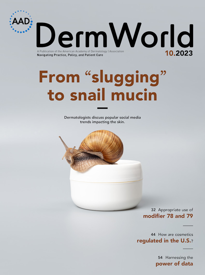 DermWorld, October 2023 cover image