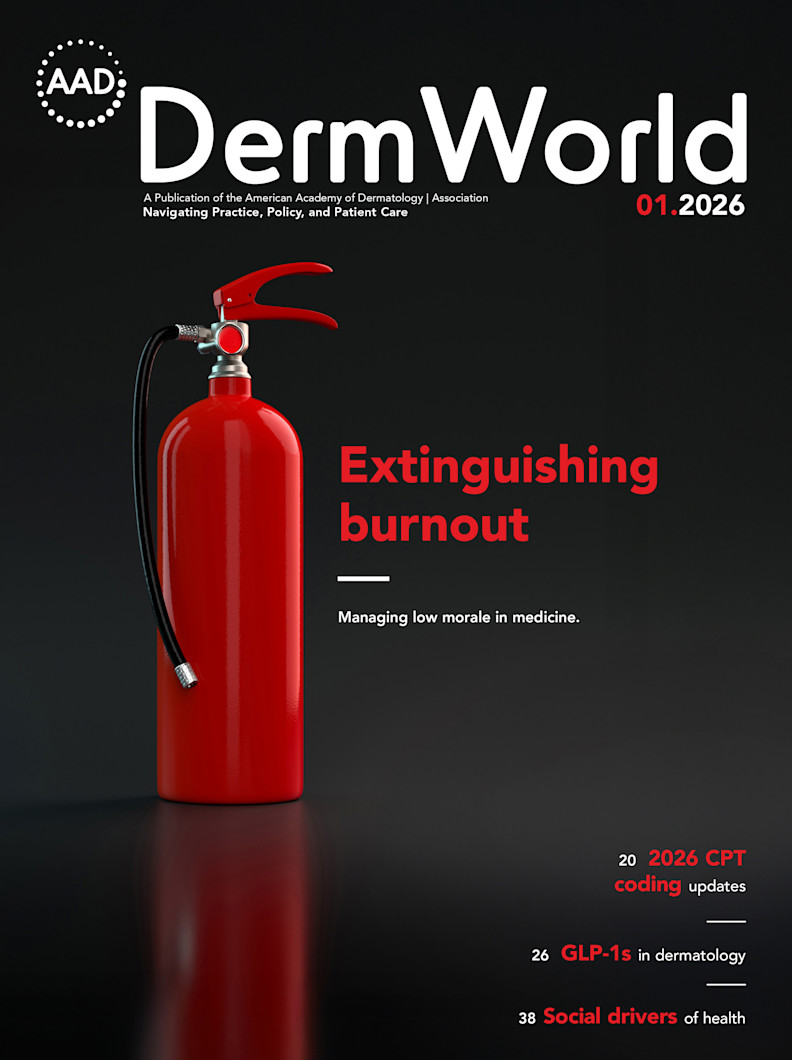 Image of DermWorld January 2026 cover