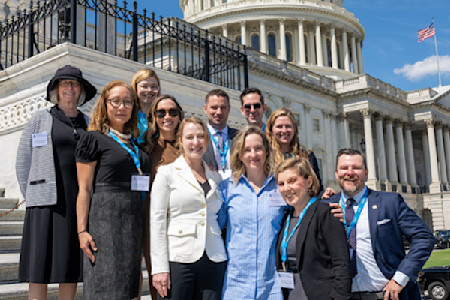 Image of dermatologists standing in front of the U.S. Capitol | American Academy of Dermatology (AAD)