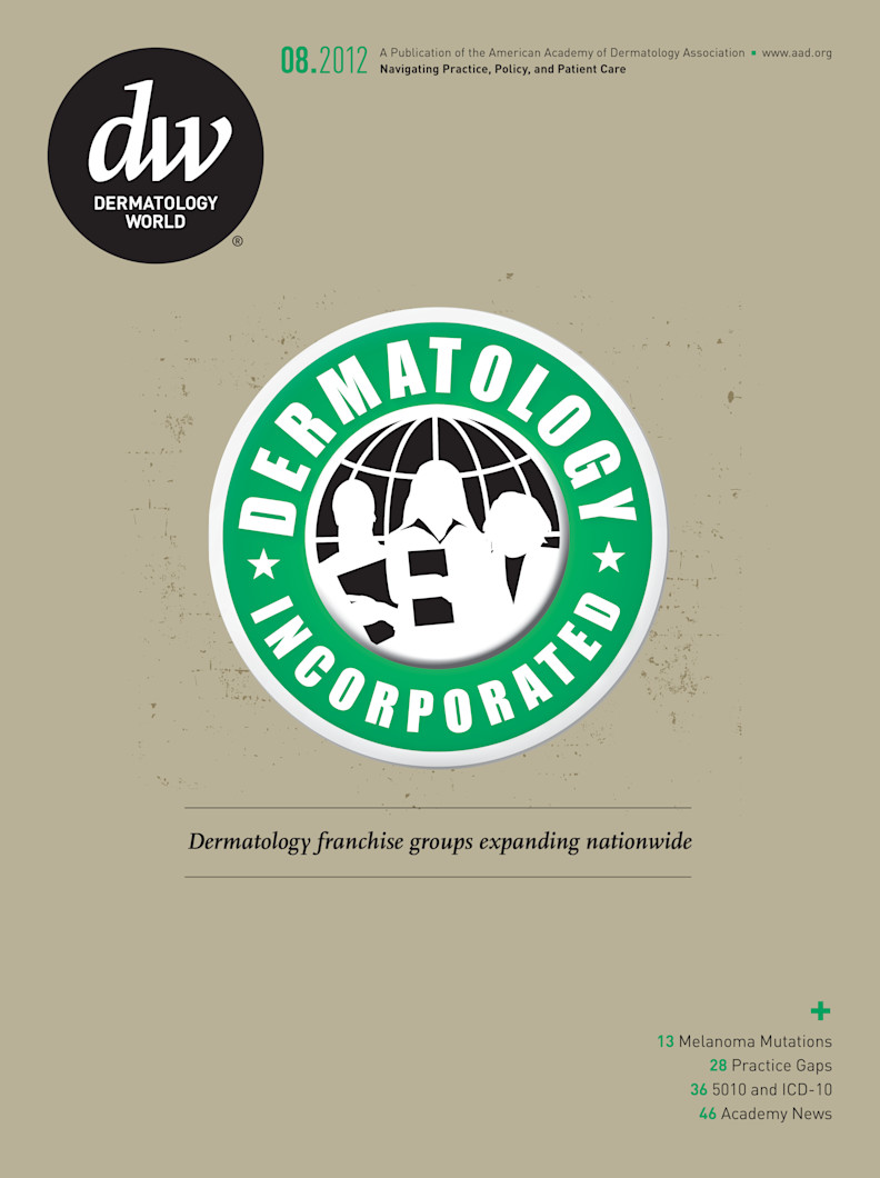 Dermatology World cover August 2012