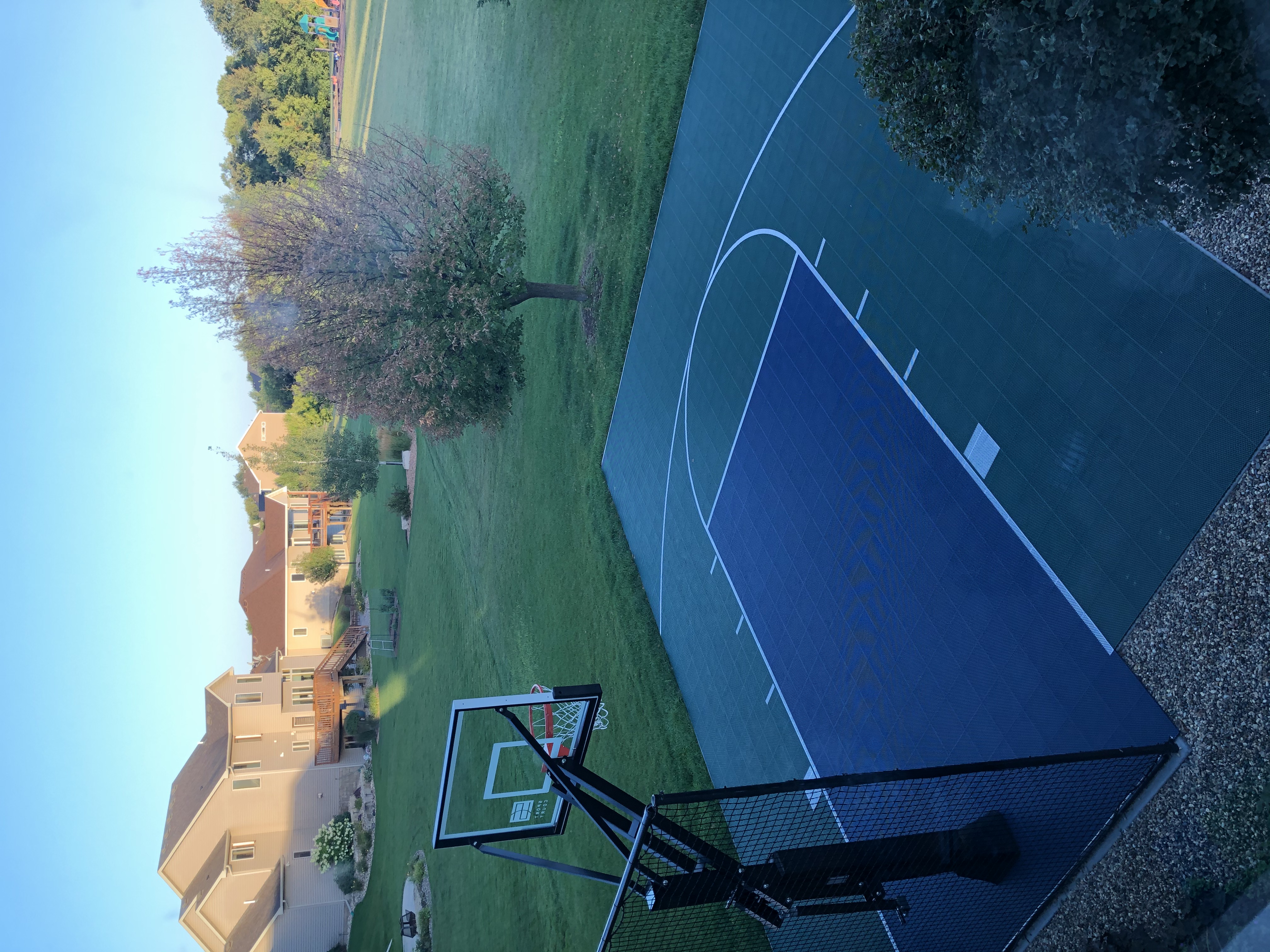 Dr. David Wetter's home basketball court.