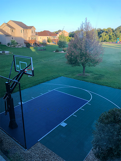 Dr. David Wetter's home basketball court.