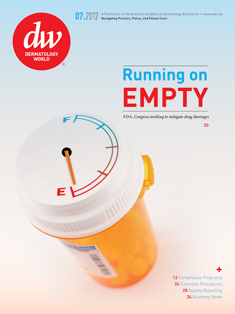 Dermatology World cover July 2012