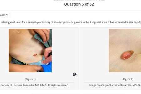 Question of the Week self-assessment screen