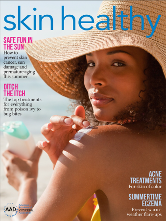 Cover for skin healthy magazine, summer issue of 2021