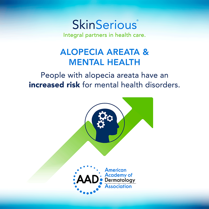 Alopecia Areata and Mental Health Infographic
