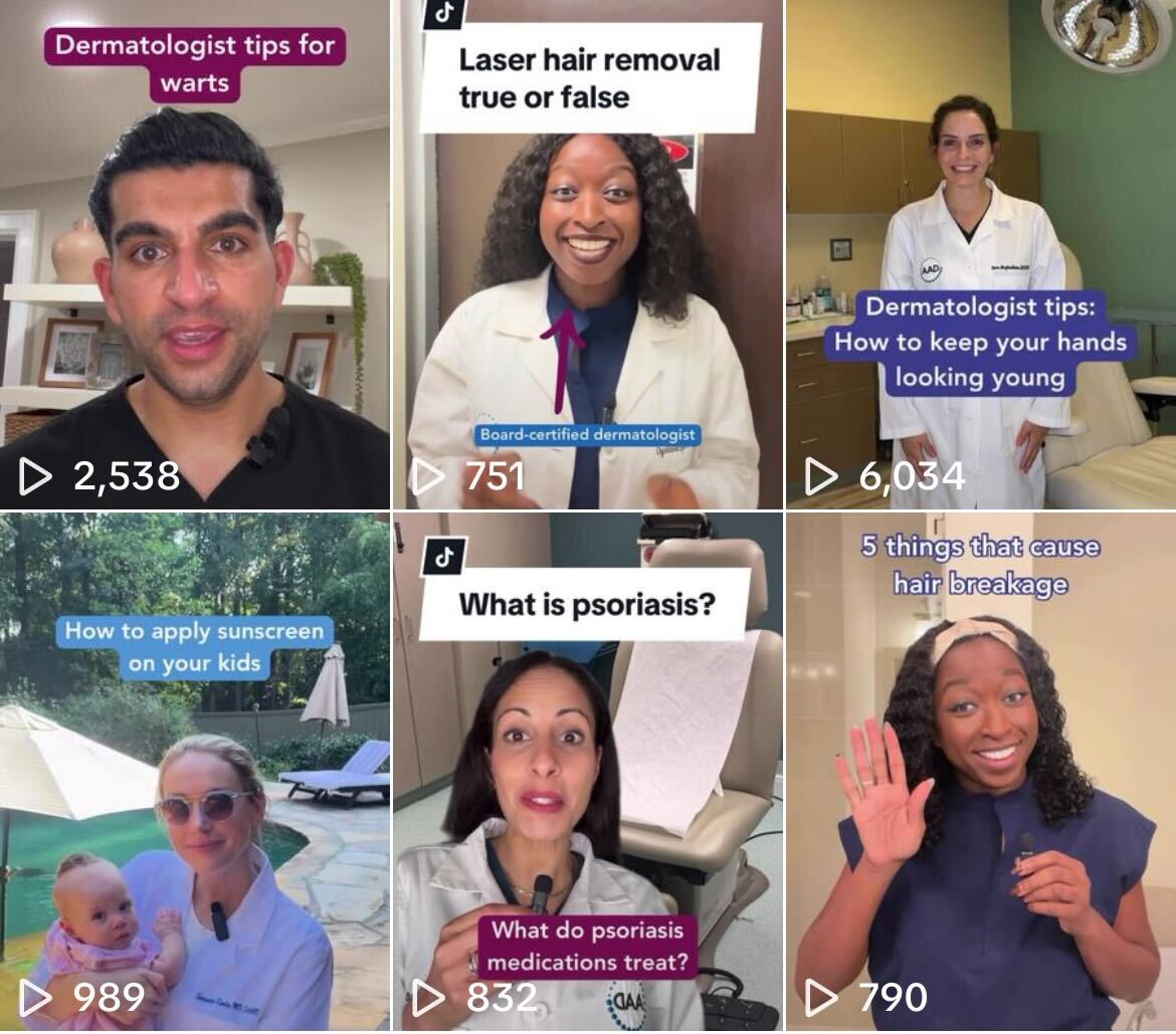 Image of TikTok post for Your Dermatologist Knows September 2024
