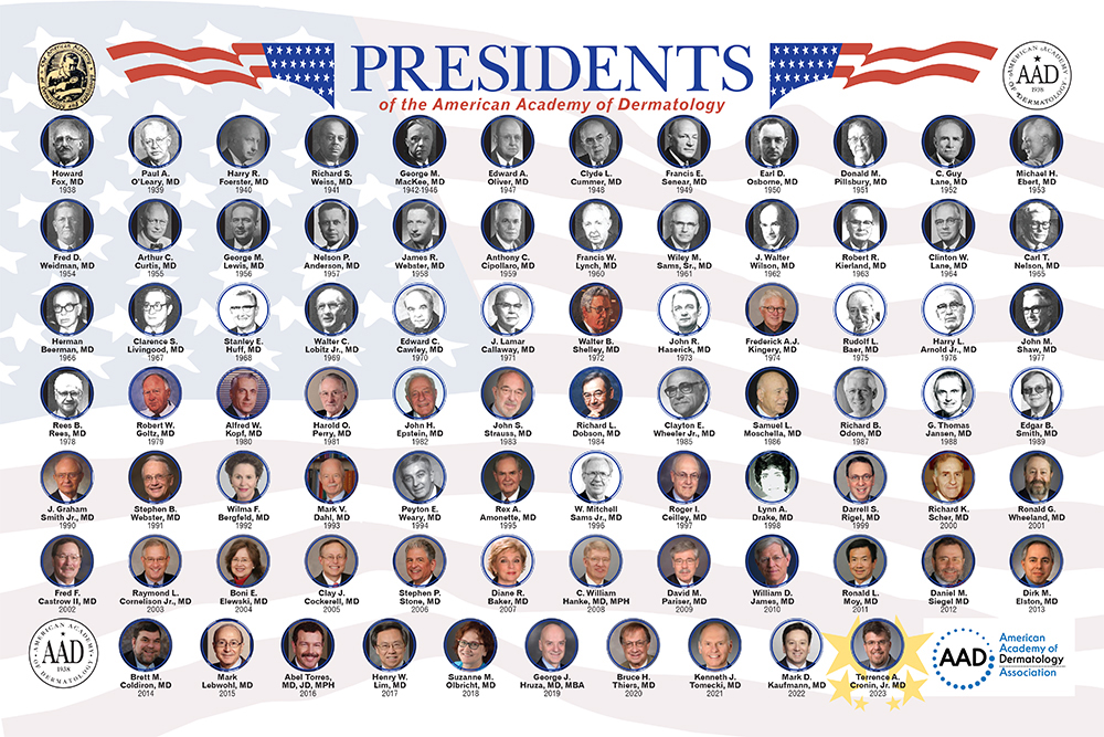 Image of past presidents of the AAD