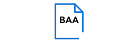 Icon depicting a BAA signed document