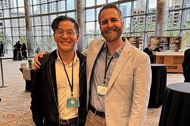 Dr. Benedict Wu (left) with mentor Dr. Misha Rosenbach (right)