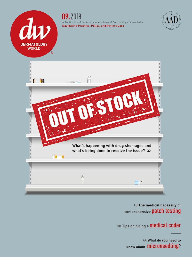 Dermatology World cover September 2018