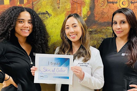 Card art for Educating the public — Together, we are telling the public why they should #ChooseADermatologist 