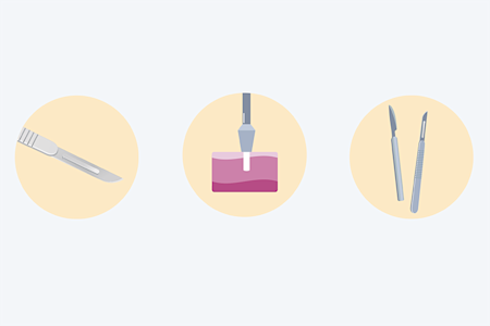 Card illustration for skin biopsy codes