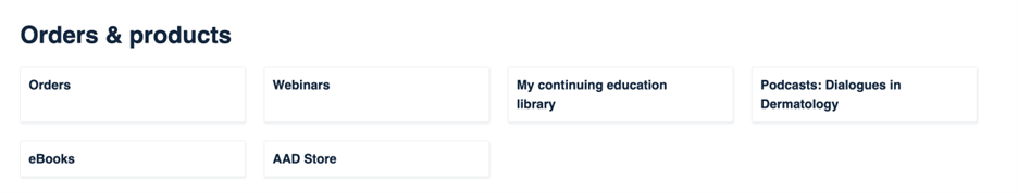 Infographic of orders & products