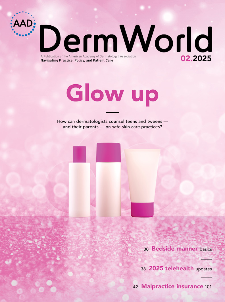 February 2025 DermWorld cover