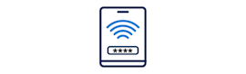 Icon depicting secure wifi