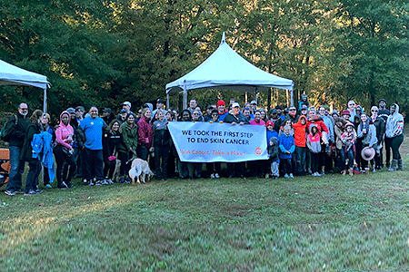 Hikers came together at a hike in Atlanta in 2018.