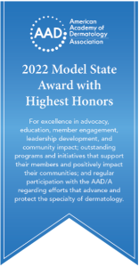 Model state highest honors award ribbon