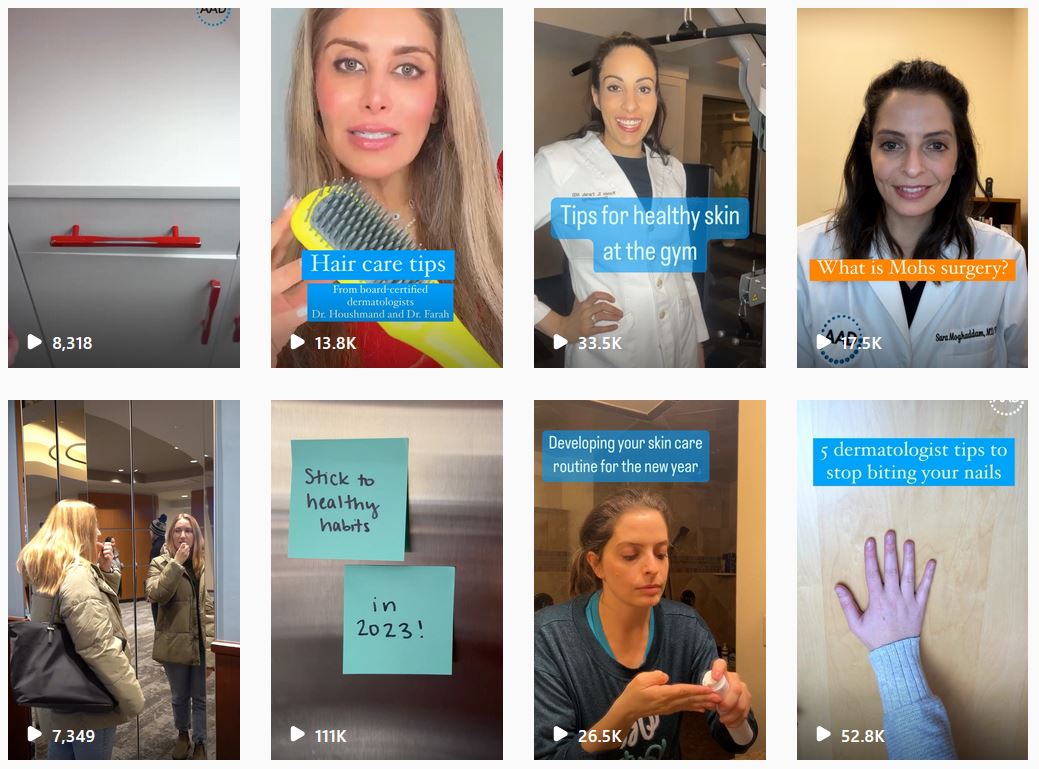 Screenshot of social media for Your Dermatologist Knows