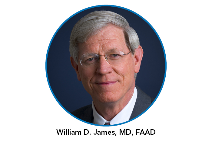 DWAI Insider headshot of William D. James, MD, FAAD