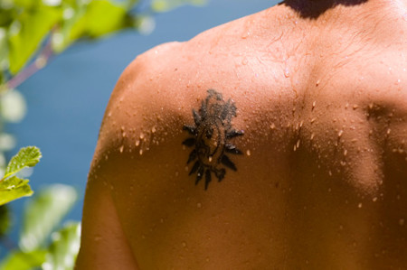Man with tattoo