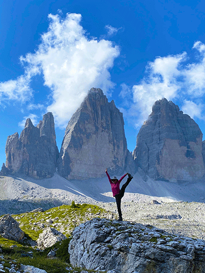 Ava T. Shamban, MD, FAAD, loved participating in Skin Cancer, Take a Hike! in the Dolomites. 