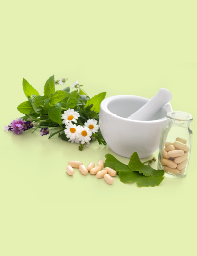 Dermatology World abstract illustration of mortar and pestle