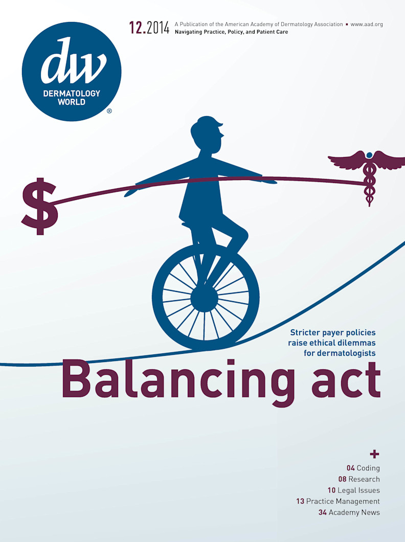 Dermatology World cover December 2014