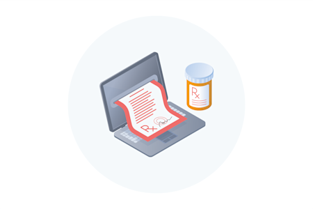 Illustration for refill prescriptions
