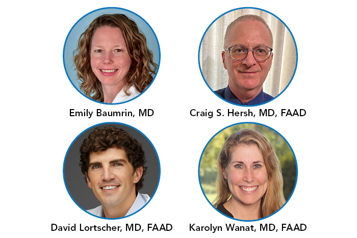 Image of Drs. Baumrin, Hersh, Lortscher, and Wanet