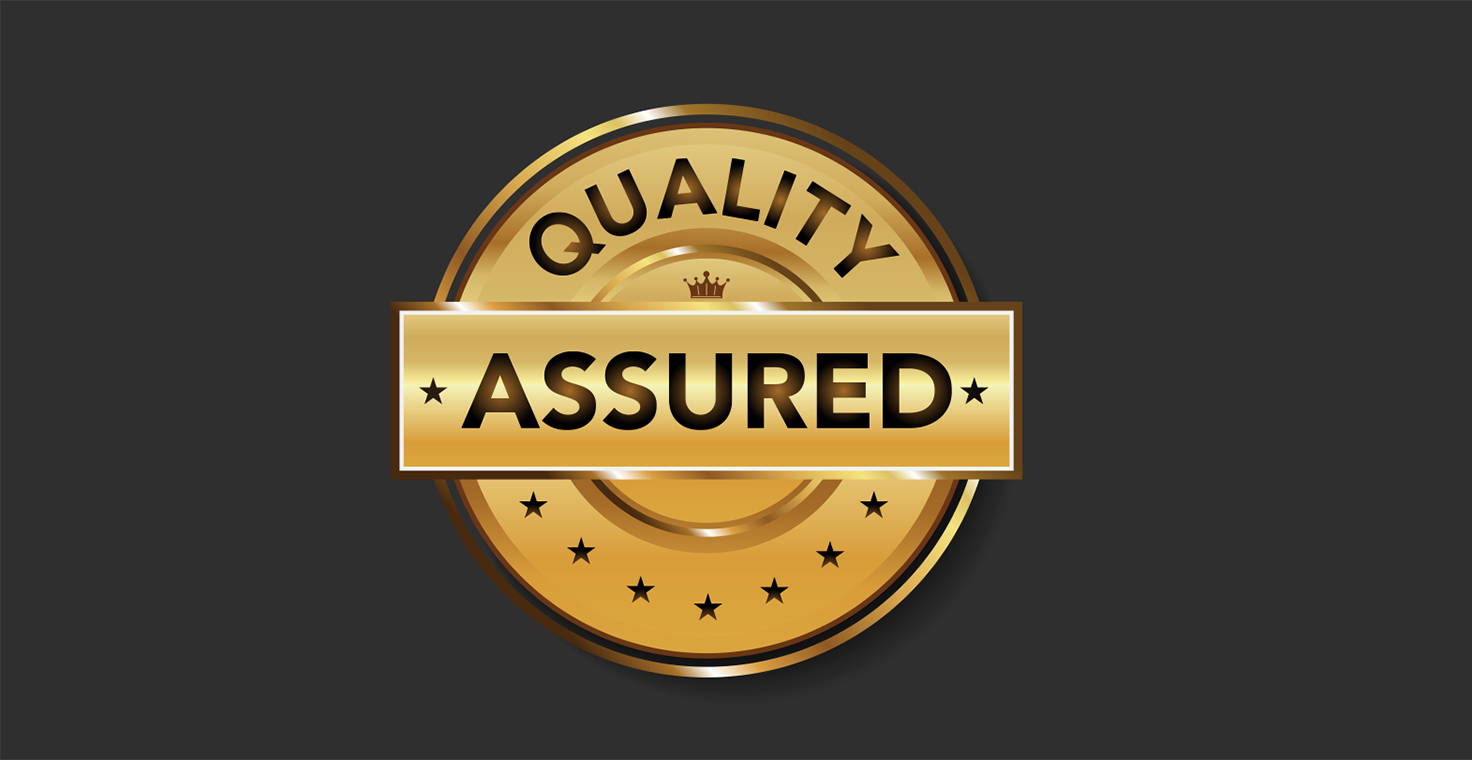 Banner for quality assured