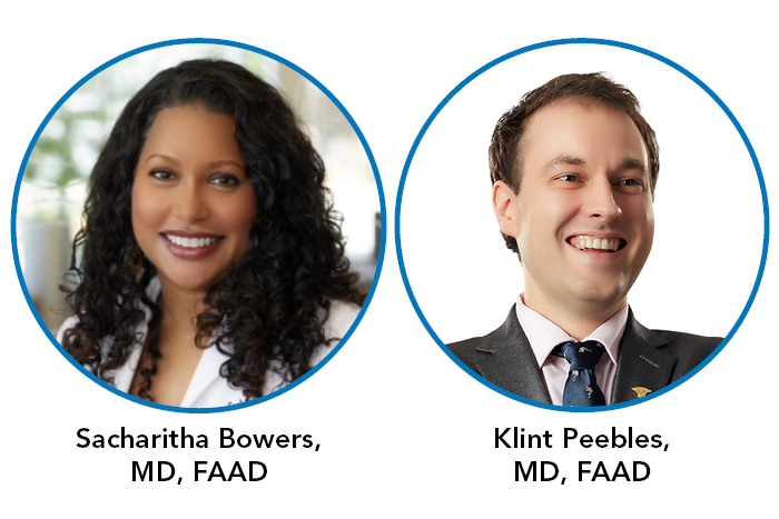 Headshots of Drs. Bowers and Peebles