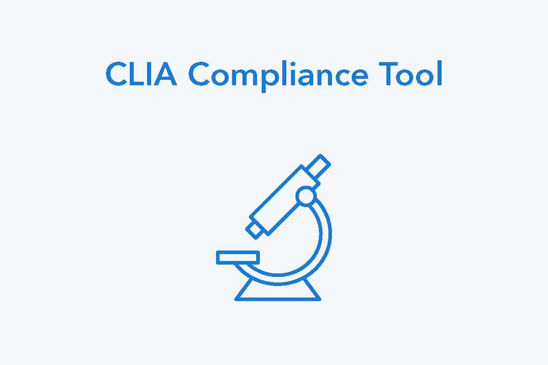 Card illustration for CLIA compliance