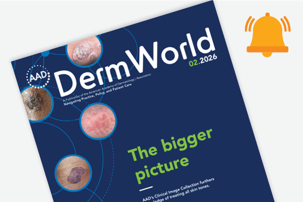 Image for DermWorld February 2026 | American Academy of Dermatology (AAD).