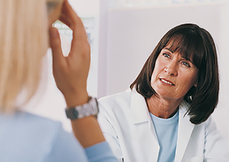 doctor talking to patient