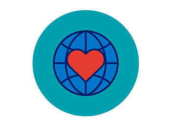 Global care icon