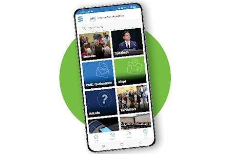 Screen image of the 2026 AAD Innovation Academy Meeting mobile app