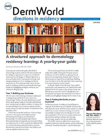 Cover image for Directions in Residency Fall 2025