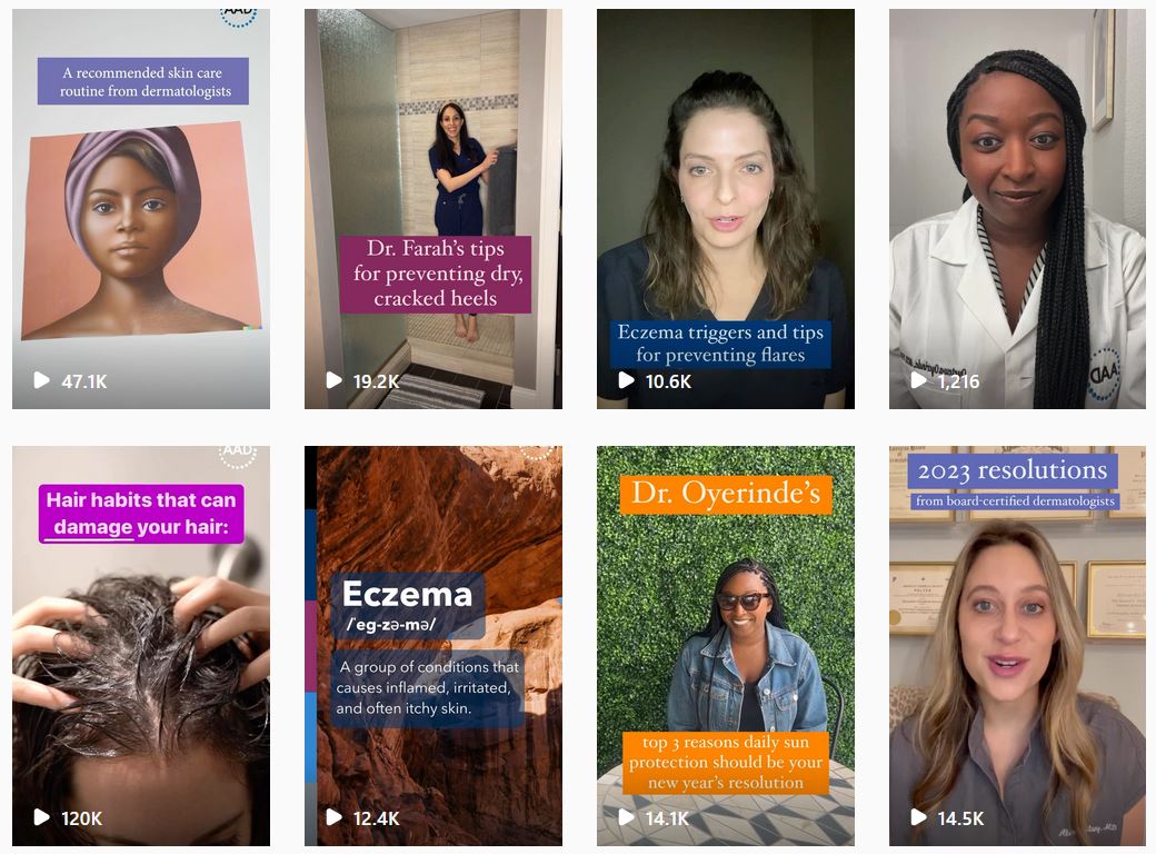 Screenshot of social media for Your Dermatologist Knows