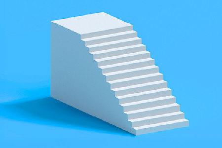 Image of steps representing step therapy reform enacted in Alaska 