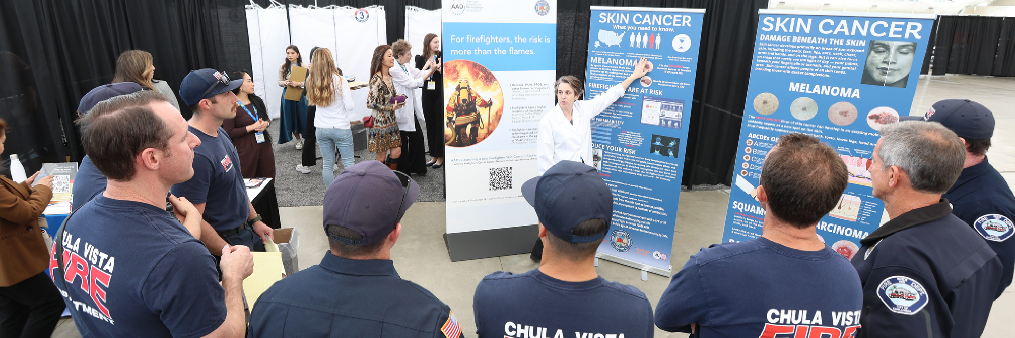 Image for Firefighter Skin Cancer Checks Program on a ladder to success