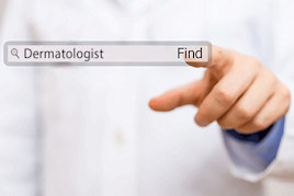 Image illustrating the Find a Dermatologist website | American Academy of Dermatology (AAD)