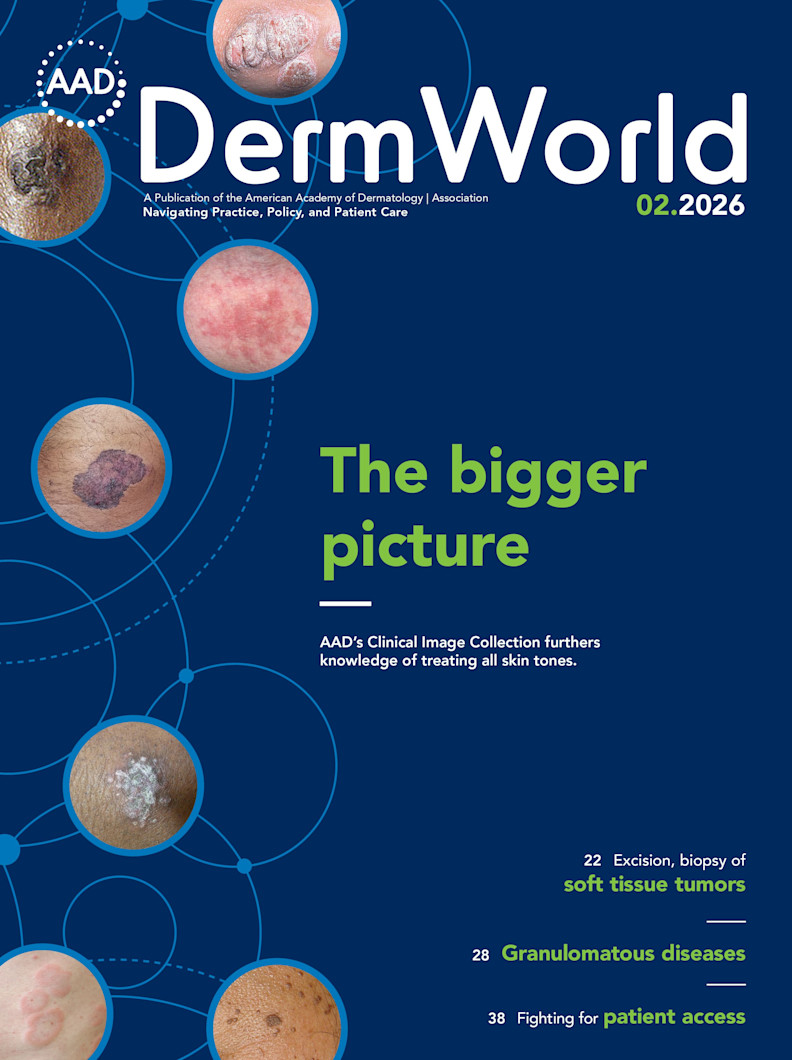 Image of DermWorld February 2026 cover