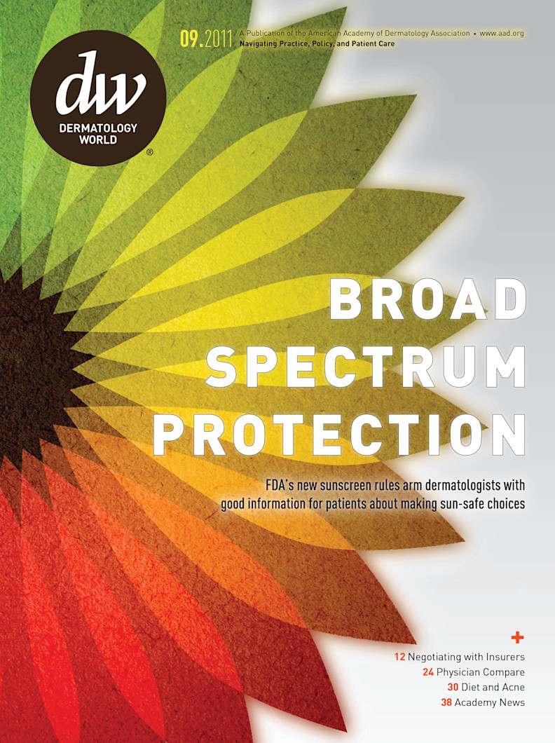Dermatology World cover September 2011