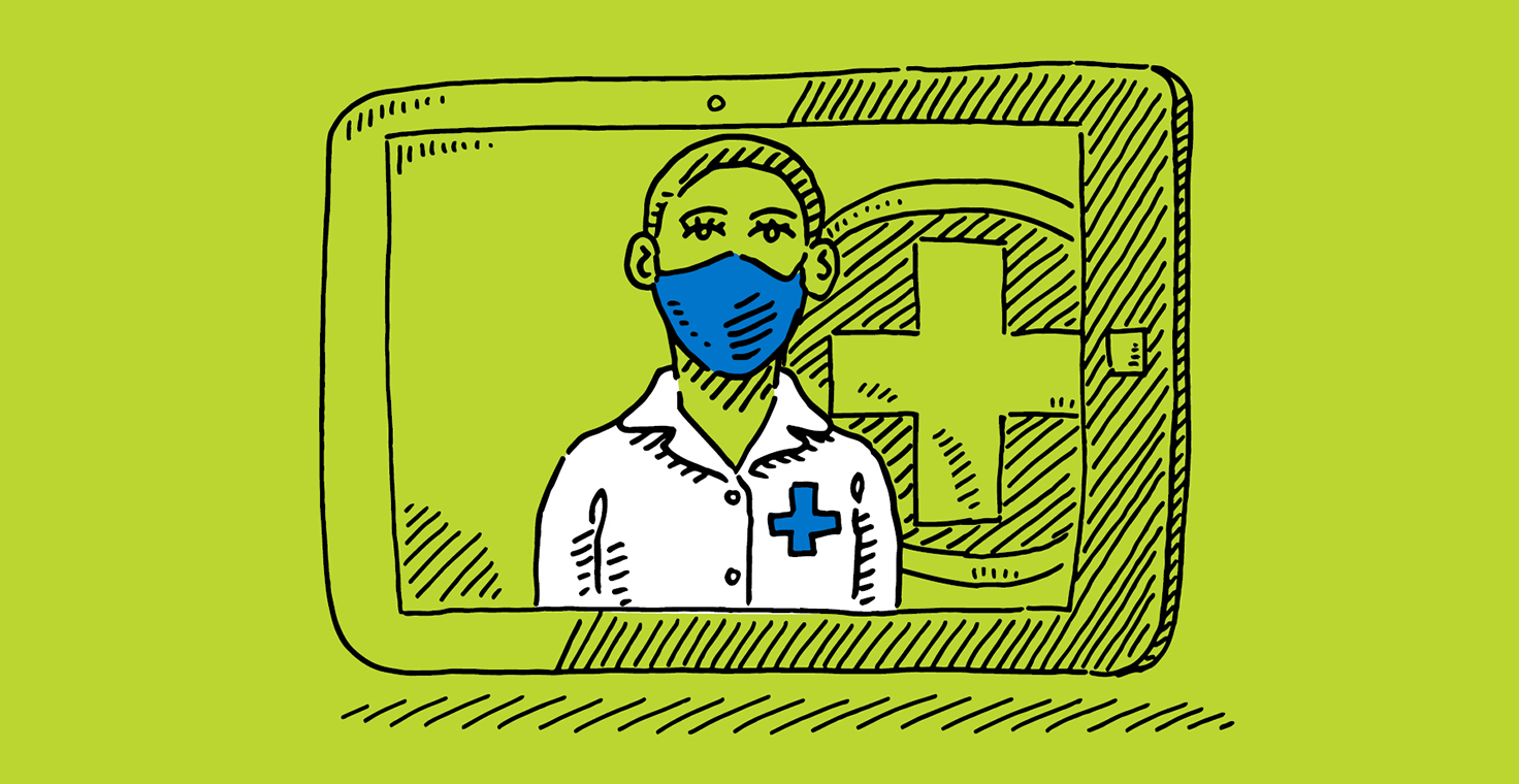 Banner for telemedicine in the time of COVID