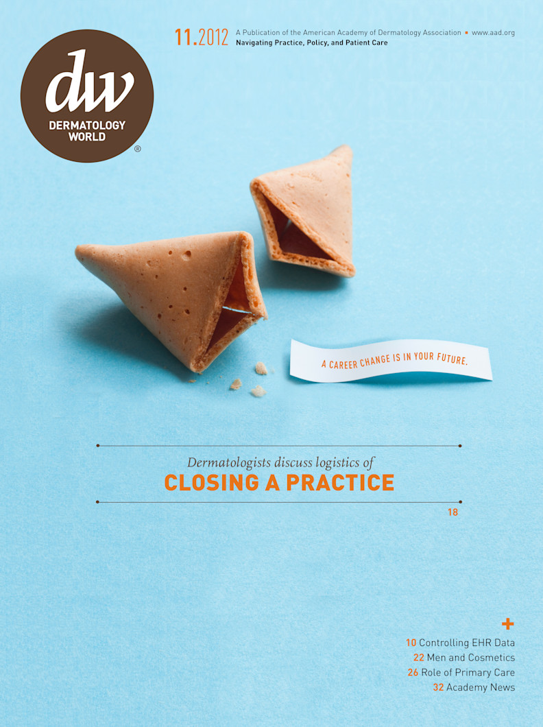 Dermatology World cover November 2012