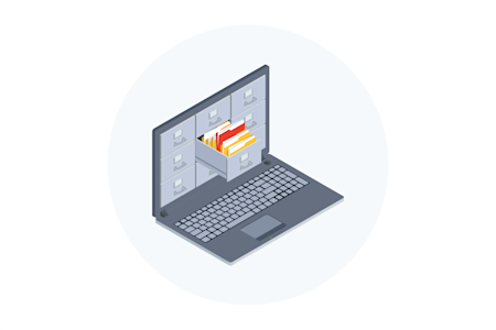 Illustration for creating folders