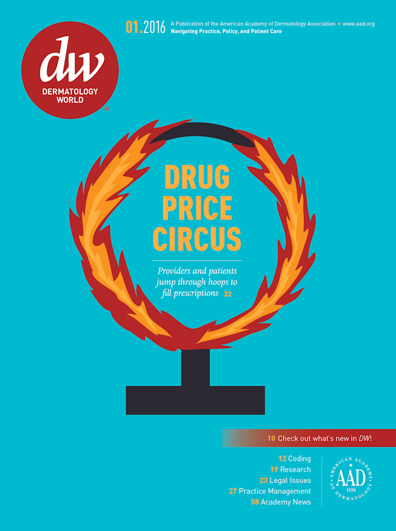 Dermatology World cover January 2016