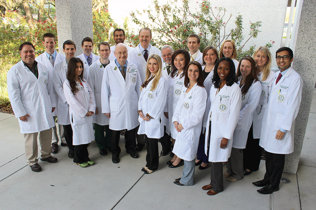Group of dermatology residents and early-career physicians