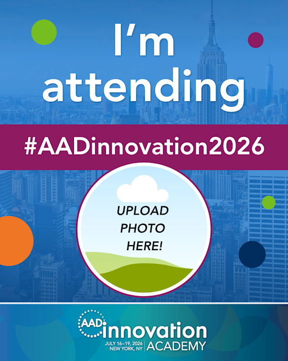2026 AAD Innovation Academy Social Media - I'm attending - Facebook and Instagram post graphic
